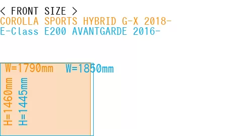 #COROLLA SPORTS HYBRID G-X 2018- + E-Class E200 AVANTGARDE 2016-